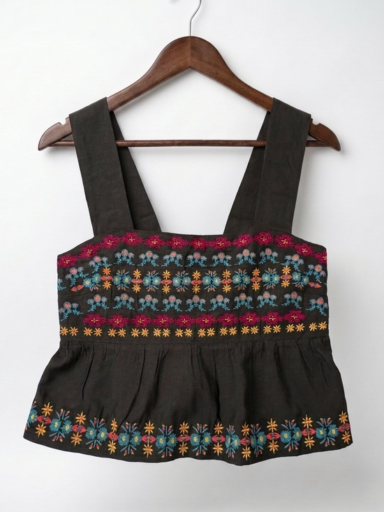 NATURAL LIFE Tops - Natural Life Embroidered Boho Tank Top | Size Small